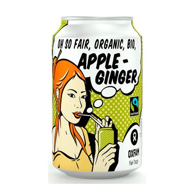 Appel gember van Oxfam Fairtrade, 24 x 330 ml